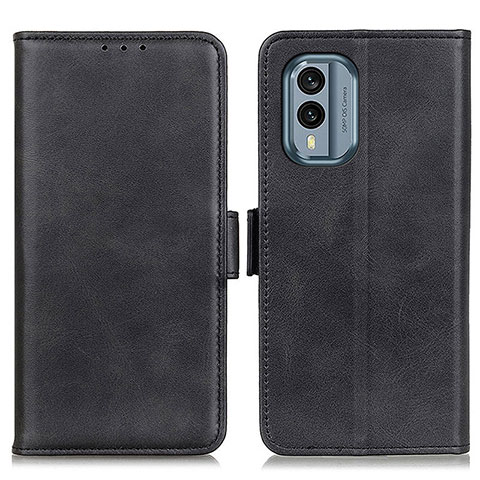 Funda de Cuero Cartera con Soporte Carcasa M15L para Nokia X30 5G Negro