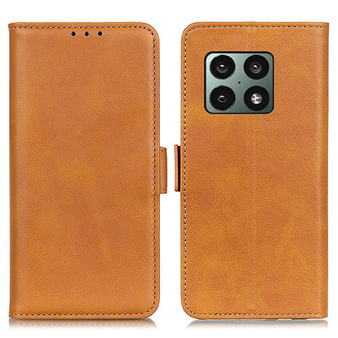 Funda de Cuero Cartera con Soporte Carcasa M15L para OnePlus 10 Pro 5G Marron Claro