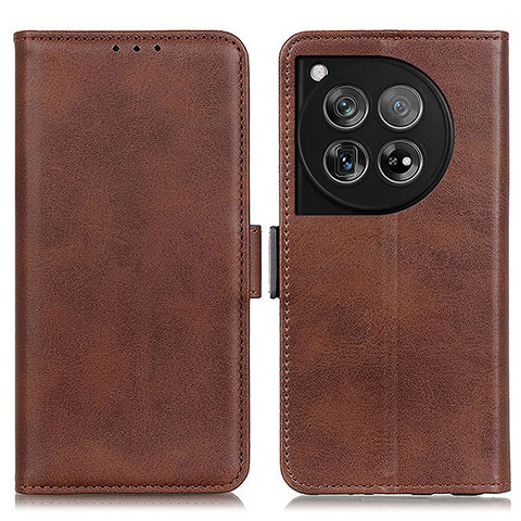 Funda de Cuero Cartera con Soporte Carcasa M15L para OnePlus 12 5G Marron