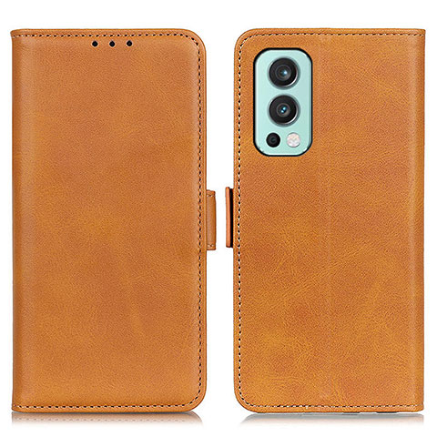 Funda de Cuero Cartera con Soporte Carcasa M15L para OnePlus Nord 2 5G Marron Claro