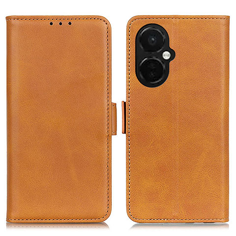 Funda de Cuero Cartera con Soporte Carcasa M15L para OnePlus Nord CE 3 5G Marron Claro