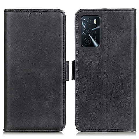 Funda de Cuero Cartera con Soporte Carcasa M15L para Oppo A16 Negro