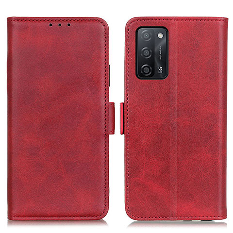 Funda de Cuero Cartera con Soporte Carcasa M15L para Oppo A53s 5G Rojo