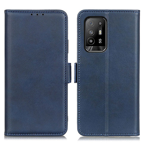 Funda de Cuero Cartera con Soporte Carcasa M15L para Oppo A94 5G Azul