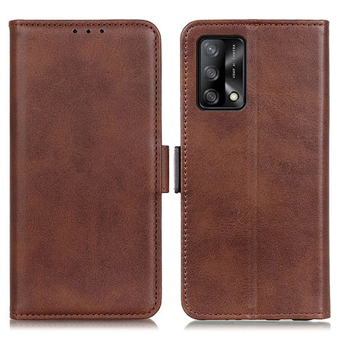 Funda de Cuero Cartera con Soporte Carcasa M15L para Oppo F19 Marron