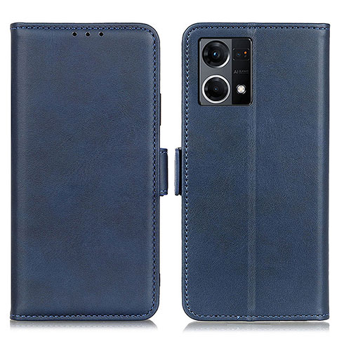 Funda de Cuero Cartera con Soporte Carcasa M15L para Oppo F21s Pro 4G Azul