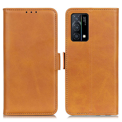 Funda de Cuero Cartera con Soporte Carcasa M15L para Oppo K9 5G Marron Claro