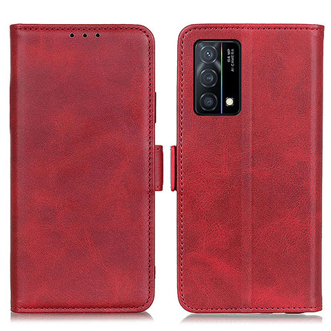 Funda de Cuero Cartera con Soporte Carcasa M15L para Oppo K9 5G Rojo