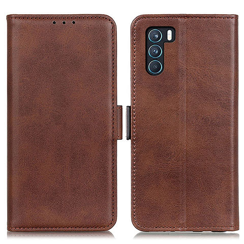 Funda de Cuero Cartera con Soporte Carcasa M15L para Oppo K9 Pro 5G Marron