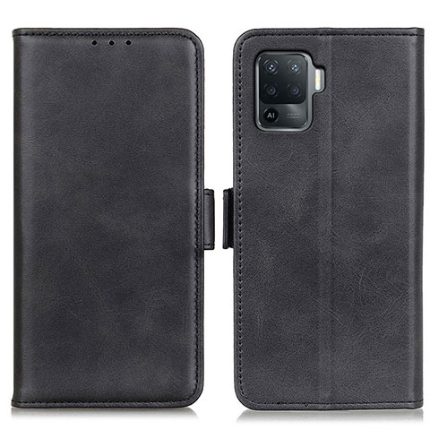 Funda de Cuero Cartera con Soporte Carcasa M15L para Oppo Reno5 Lite Negro