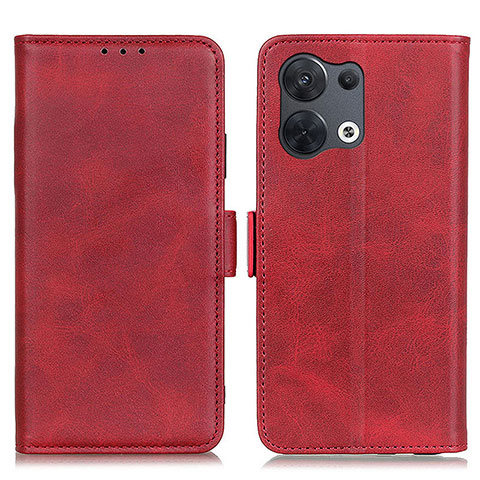 Funda de Cuero Cartera con Soporte Carcasa M15L para Oppo Reno8 5G Rojo