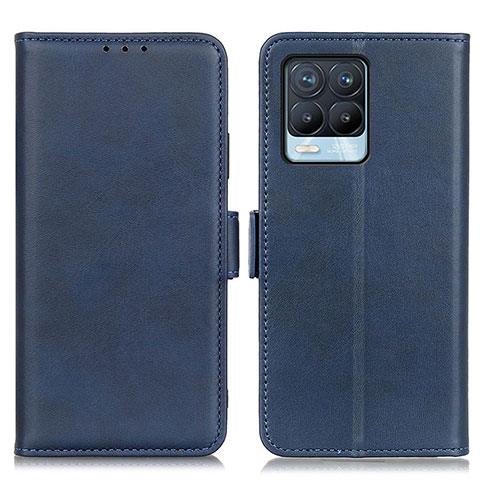 Funda de Cuero Cartera con Soporte Carcasa M15L para Realme 8 Pro Azul