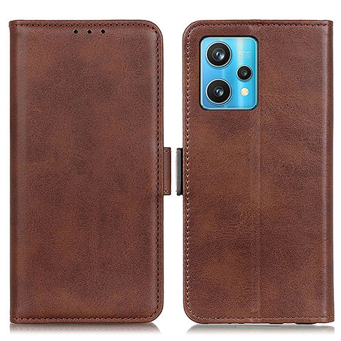 Funda de Cuero Cartera con Soporte Carcasa M15L para Realme 9 Pro 5G Marron