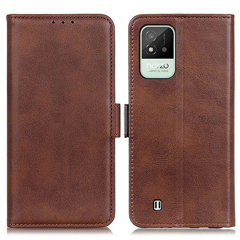 Funda de Cuero Cartera con Soporte Carcasa M15L para Realme C20A Marron