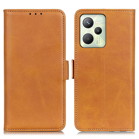 Funda de Cuero Cartera con Soporte Carcasa M15L para Realme C35 Marron Claro