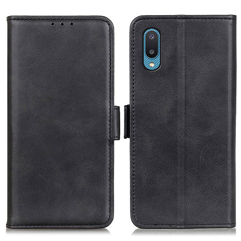 Funda de Cuero Cartera con Soporte Carcasa M15L para Samsung Galaxy A02 Negro