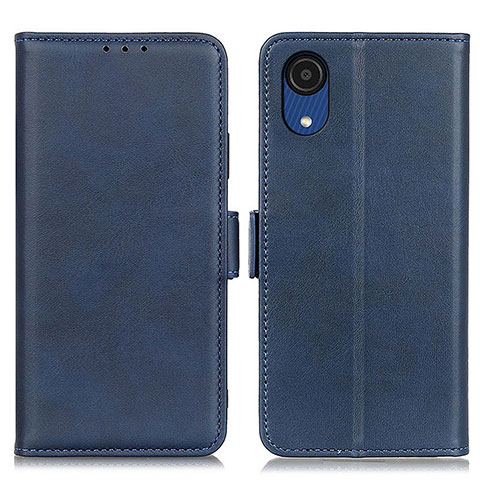 Funda de Cuero Cartera con Soporte Carcasa M15L para Samsung Galaxy A03 Core Azul