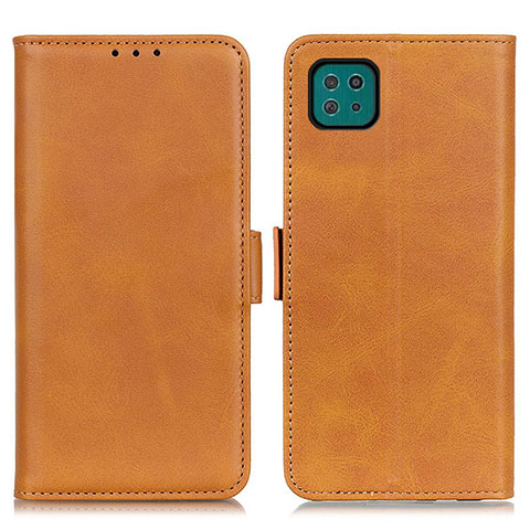 Funda de Cuero Cartera con Soporte Carcasa M15L para Samsung Galaxy F42 5G Marron Claro