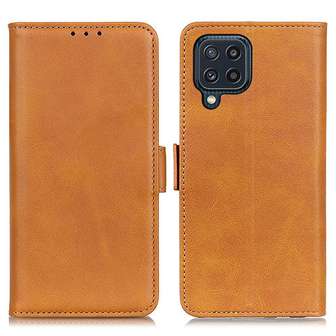 Funda de Cuero Cartera con Soporte Carcasa M15L para Samsung Galaxy M32 4G Marron Claro