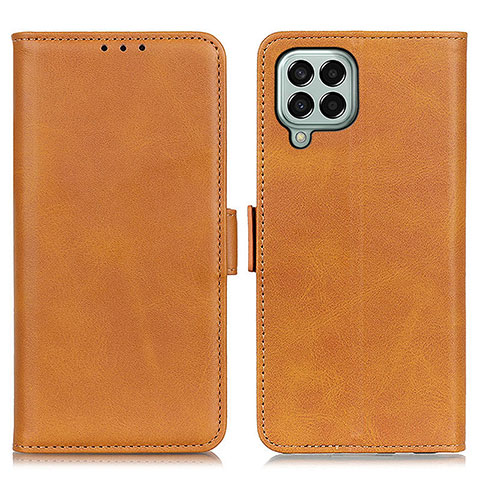 Funda de Cuero Cartera con Soporte Carcasa M15L para Samsung Galaxy M33 5G Marron Claro