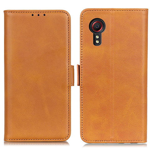 Funda de Cuero Cartera con Soporte Carcasa M15L para Samsung Galaxy XCover 5 SM-G525F Marron Claro