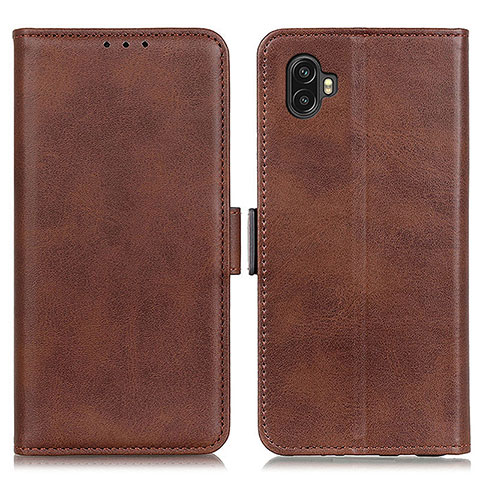 Funda de Cuero Cartera con Soporte Carcasa M15L para Samsung Galaxy Xcover Pro 2 5G Marron