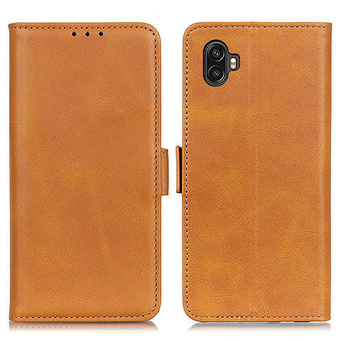 Funda de Cuero Cartera con Soporte Carcasa M15L para Samsung Galaxy Xcover Pro 2 5G Marron Claro