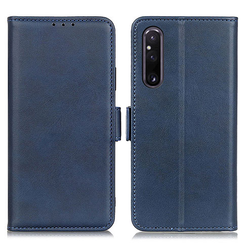 Funda de Cuero Cartera con Soporte Carcasa M15L para Sony Xperia 1 V Azul