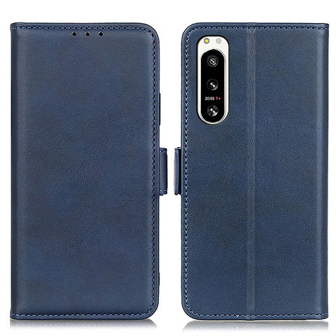 Funda de Cuero Cartera con Soporte Carcasa M15L para Sony Xperia 5 IV Azul