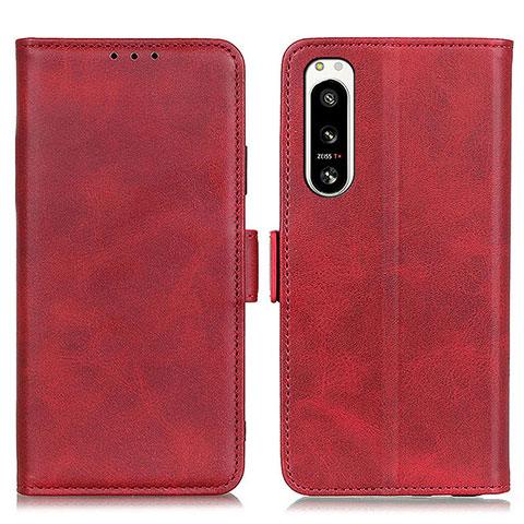 Funda de Cuero Cartera con Soporte Carcasa M15L para Sony Xperia 5 IV Rojo