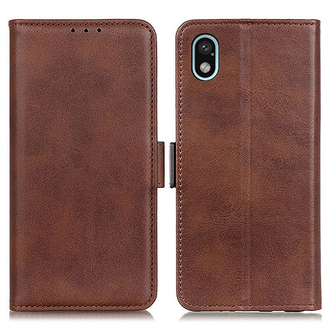 Funda de Cuero Cartera con Soporte Carcasa M15L para Sony Xperia Ace III Marron