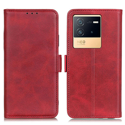 Funda de Cuero Cartera con Soporte Carcasa M15L para Vivo iQOO Neo6 5G Rojo