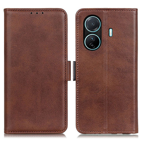 Funda de Cuero Cartera con Soporte Carcasa M15L para Vivo T1 Pro 5G Marron