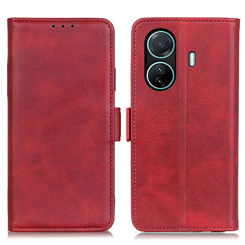 Funda de Cuero Cartera con Soporte Carcasa M15L para Vivo T1 Pro 5G Rojo