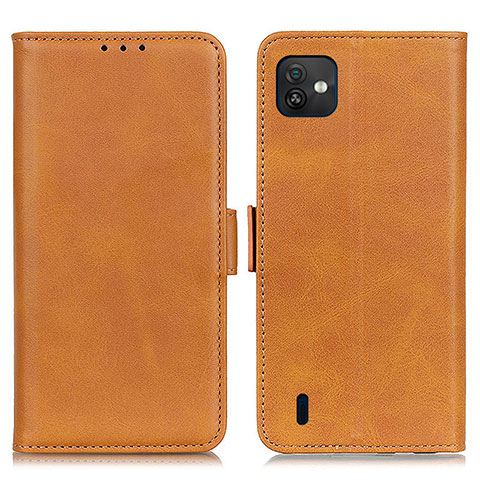 Funda de Cuero Cartera con Soporte Carcasa M15L para Wiko Y82 Marron Claro