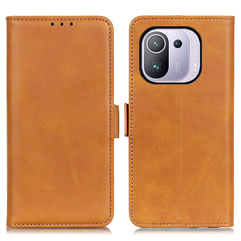 Funda de Cuero Cartera con Soporte Carcasa M15L para Xiaomi Mi 11 Pro 5G Marron