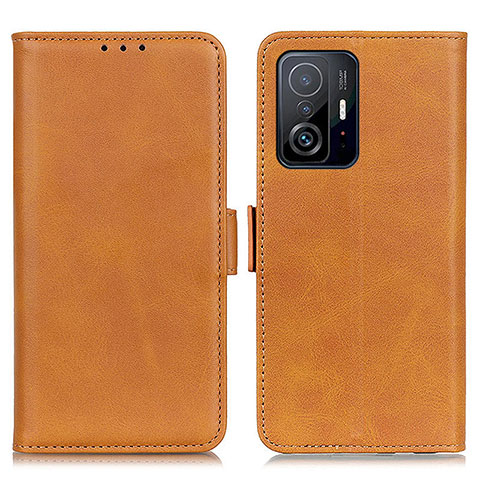 Funda de Cuero Cartera con Soporte Carcasa M15L para Xiaomi Mi 11T 5G Marron Claro