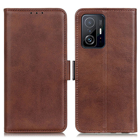 Funda de Cuero Cartera con Soporte Carcasa M15L para Xiaomi Mi 11T Pro 5G Marron