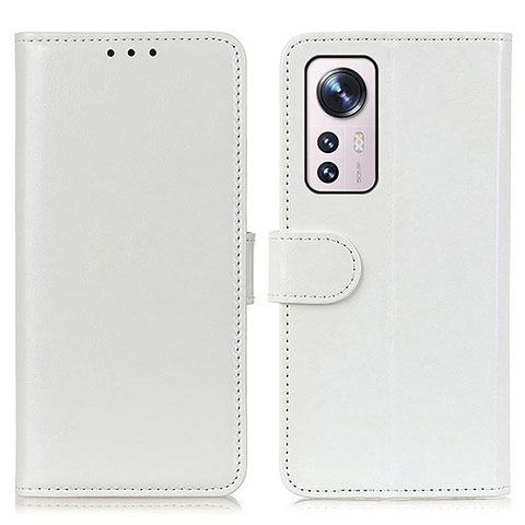 Funda de Cuero Cartera con Soporte Carcasa M15L para Xiaomi Mi 12 5G Blanco