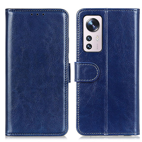 Funda de Cuero Cartera con Soporte Carcasa M15L para Xiaomi Mi 12 Pro 5G Azul