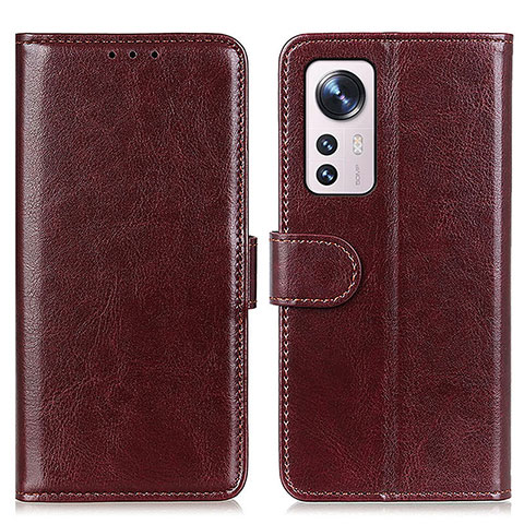 Funda de Cuero Cartera con Soporte Carcasa M15L para Xiaomi Mi 12X 5G Marron