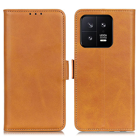 Funda de Cuero Cartera con Soporte Carcasa M15L para Xiaomi Mi 13 5G Marron Claro