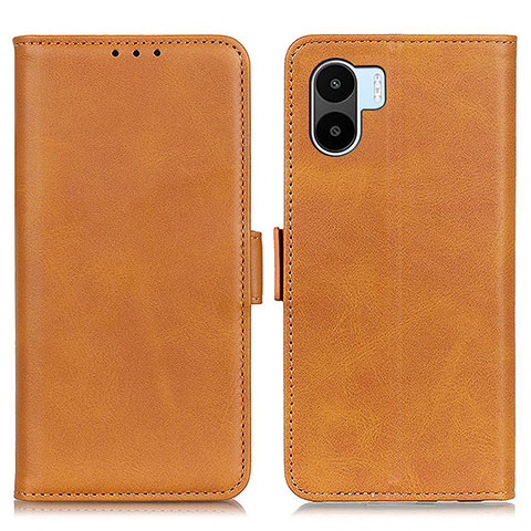 Funda de Cuero Cartera con Soporte Carcasa M15L para Xiaomi Poco C51 Marron Claro