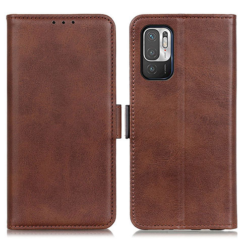 Funda de Cuero Cartera con Soporte Carcasa M15L para Xiaomi POCO M3 Pro 5G Marron