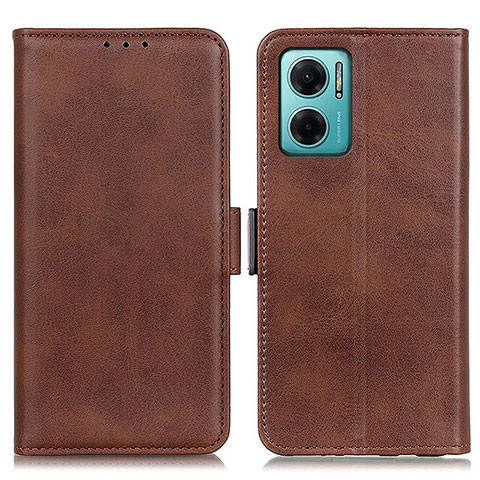 Funda de Cuero Cartera con Soporte Carcasa M15L para Xiaomi Redmi 10 5G Marron