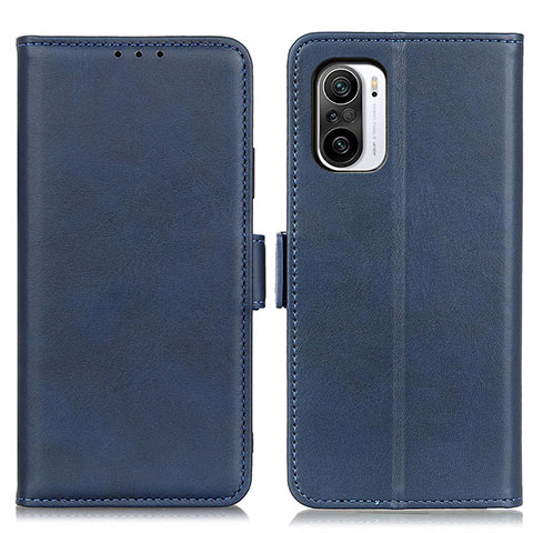 Funda de Cuero Cartera con Soporte Carcasa M15L para Xiaomi Redmi K40 5G Azul