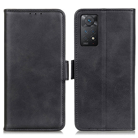 Funda de Cuero Cartera con Soporte Carcasa M15L para Xiaomi Redmi Note 11 Pro 4G Negro