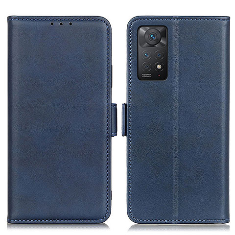 Funda de Cuero Cartera con Soporte Carcasa M15L para Xiaomi Redmi Note 11 Pro 5G Azul