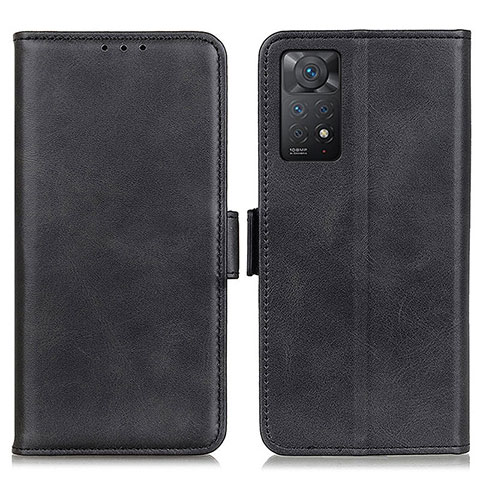 Funda de Cuero Cartera con Soporte Carcasa M15L para Xiaomi Redmi Note 11 Pro 5G Negro