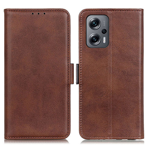 Funda de Cuero Cartera con Soporte Carcasa M15L para Xiaomi Redmi Note 12T Pro 5G Marron